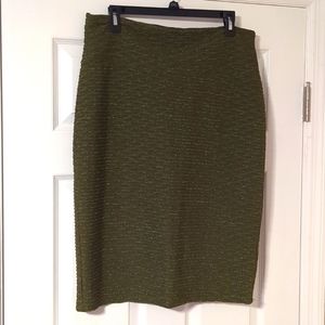 Olive Green Cassie Pencil Skirt